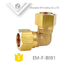 EM-F-B081 Forget brass compression elbow pipe fitting